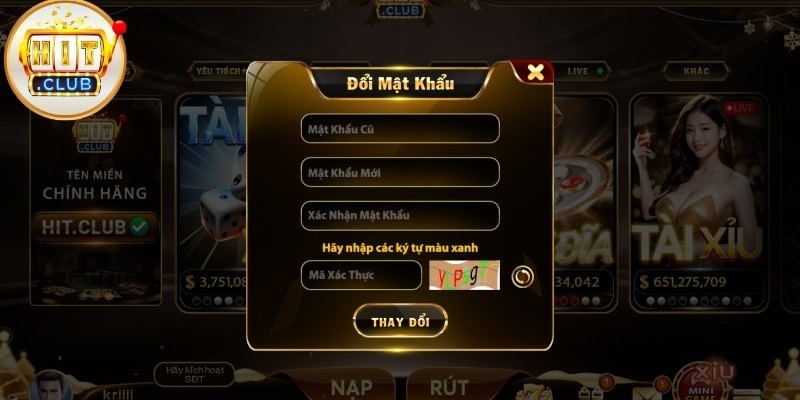 Cách Đổi Mật Khẩu Hitclub Và Hướng Dẫn Bảo Mật Cách Đổi Mật Khẩu Hitclub Và Hướng Dẫn Bảo Mật