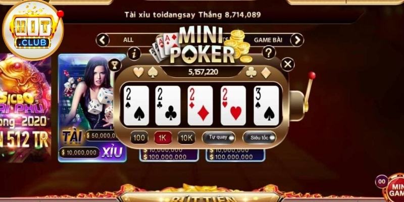 Mini Poker Là Gì? Trò Chơi Luôn Giữ Được Sức Hút Tại Hitclub Mini Poker Là Gì? Trò Chơi Luôn Giữ Được Sức Hút Tại Hitclub