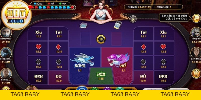 Rồng Hổ Hitclub - Trò Chơi Đối Kháng Cực Hot 2026